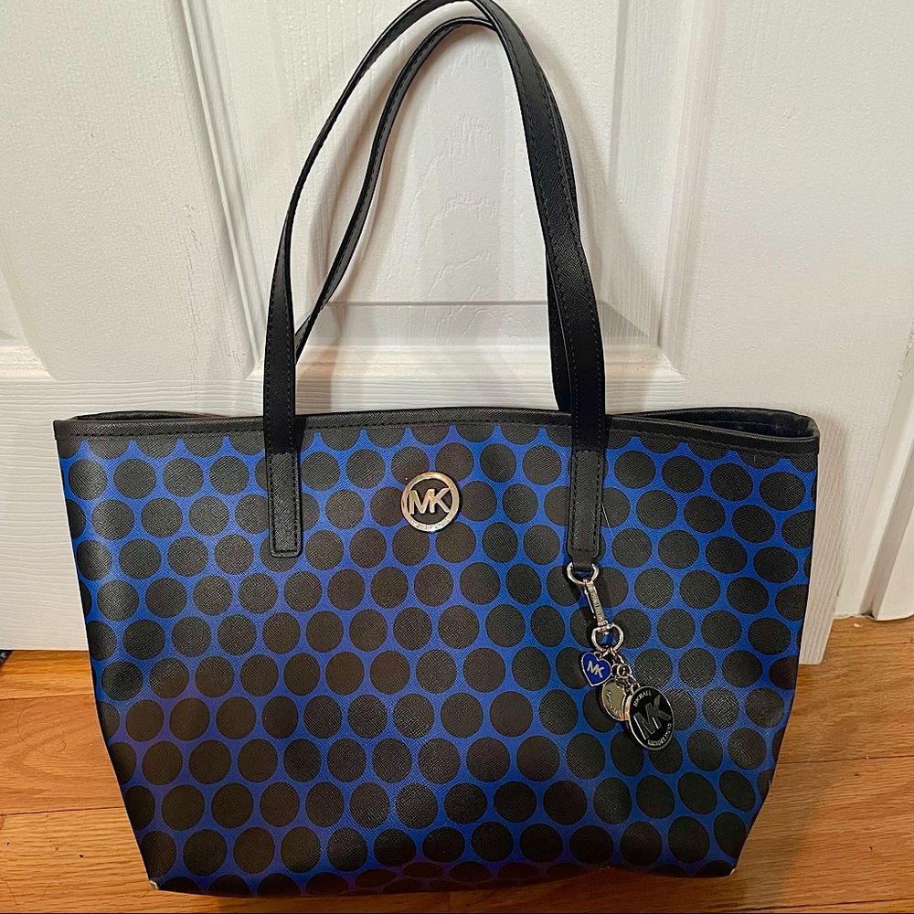 MICHAEL Michael Kors Royal Blue & Black polka dot